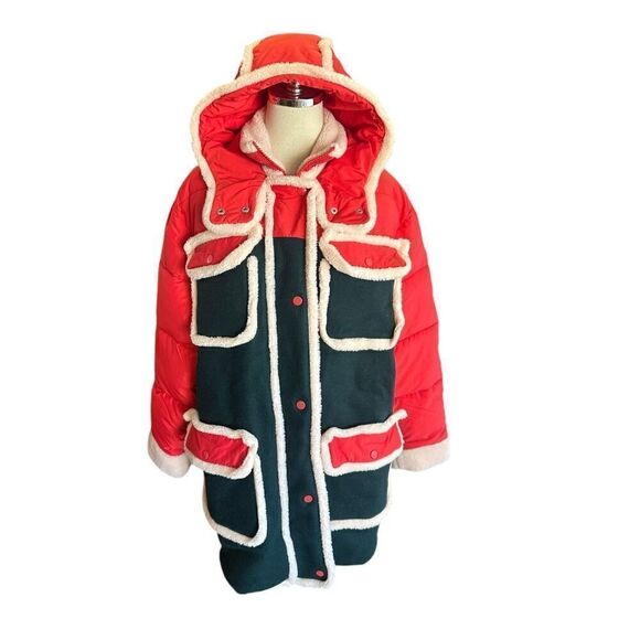 RARE 🔥 EAVES Anthropologie Revolve Tycen Wool Winter Snow Insulated Parka Jacke - Picture 3 of 16